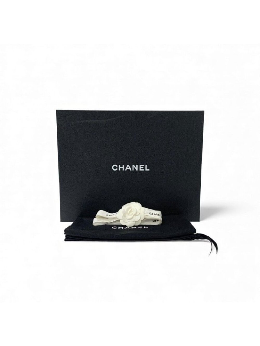 Chanel Short Boots Shoes Leather Fabric Black Gold CC Logo Chain - Picture 10 of 10